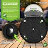 tillvex® Granit Sonnenschirmständer mit Rollen & Teleskopgriff Anthrazit - 27 kg Rund | Schirmständer Sonnenschirm mit Edelstahlrohr | Balkonschirmständer für Schirmstöcke 16-48 mm & 300 cm Schirmdurchmesser Bild 4