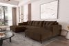 99rooms Massimo Wohnlandschaft Cordstoff POSO Braun mit Schlaffunktion Wohnung Bild 2