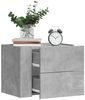 vidaXL Wand-Nachttische 2 Stk. Betongrau 45x30x35 cm 848332 Bild 1