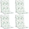vidaXL Niedriglehner-Auflagen 4 Stk. Blattmuster Stoff 361329 Bild 3