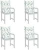 vidaXL Niedriglehner-Auflagen 4 Stk. Blattmuster Stoff 361329 Bild 4