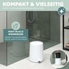 Bad-Accessoires Set TESERO 2tlg. bestehend aus 1x WC-Garnitur, 1x Kosmetikeimer aus Kunststoff in Weiß Bild 3