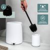 Bad-Accessoires Set TESERO 2tlg. bestehend aus 1x WC-Garnitur, 1x Kosmetikeimer aus Kunststoff in Weiß Bild 4