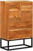 vidaXL Schubladenkommode Natur 55 x 30 x 90 cm Massivholz Akazie 4104616 Bild 4
