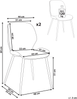 Konferenzstuhl 2er Set HOLLAND Stoff Hellbeige Bild 2