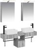vidaXL Badezimmerschrank-Set 5 pcs Grau Sonoma 50 x 14,5 x 70 cm 3406316 Bild 2