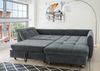 Polsterecke >Allin< Schlaffunktion, 6 Kissen, Bezug anthrazit/denim - 250x66x190 (BxHxT) Bild 4