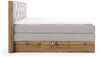 Boxspringbett Schlafzimmerbett NAVEL 200x200cm in Stoff Rouge Braun Bild 4