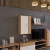 Hängeschrank Berno Goldkraft Eiche/Weiß 50.1 x 78.4 cm mit 2 Fächern Vicco Bild 3