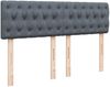 vidaXL Boxspringbett mit Matratze Dunkelgrau 160x200 cm Samt 3287789 Bild 5