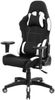Dmora Stuhl mit Rädern Mindy, Gaming-Sessel für Erwachsene, Schreibtischstuhl, 57x72h124/134 cm, Schwarz und Weiß Bild 2