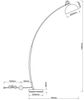 R46041032 Stehleuchte RECIFE Stehlampe ca. 155 cm schwarz / goldfarbig max. 60W Bild 4