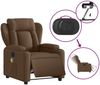 vidaXL Massagesessel Elektrisch Braun Stoff 3204474 Bild 5