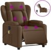 vidaXL Massagesessel Elektrisch Braun Stoff 3204474 Bild 2