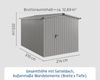 Hörmann Ecostar Metall-Gerätehaus "Euroline Trend" mit Satteldach ESD 7, graualuminium, 214 x 310 cm,1-flüglige Tür Bild 3