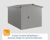 Hörmann Ecostar Metall-Gerätehaus "Euroline Trend" mit Satteldach ESD 7, graualuminium, 214 x 310 cm,1-flüglige Tür Bild 2