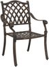 vidaXL Gartenstuhl 2 pcs Bronze 56 x 55 x 92,5cm Aluminium 42002374 Bild 3