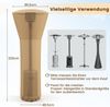 Wetterschutzhülle für Terrassenheizer Heizpilz Abdeckung Schutzhülle für Heizstrahler Beige Bild 2