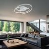 LED Deckenlampe, Ring Design, Switch Dimmer, L 60 cm, GALE Bild 3