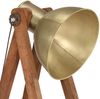 vidaXL Stehlampe Messing E27 Mango Massivholz 320588 Bild 5