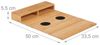 Relaxdays Sofatablett Bambus mit Untersetzern Bild 5