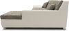DOMO Collection Treviso, Ecksofa mit Schlaffunktion, Webstoff/Kunstleder weißgrau/weiß, 240 x 178 cm Bild 4