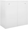 vidaXL Schiebetürenschrank Grau 90x40x90 cm Stahl 336430 Bild 4