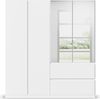 rauch Kleiderschrank, Drehtürenschrank COSTA, 4-türig, 2 Spiegeltüren, 2 Schubkästen, push-to-open, Alpinweiß, 181 x 197 x 54 cm Bild 2