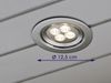 KONSTSMIDE No. 7097-000 Outdoor Deckeneinbaustrahler High Power LED 3500 K Alu Bild 4
