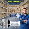 MASKO® Eckregal Lagerregal Schwerlastregal, Kellerregal, 180x75x40cm , bis 875 kg, 5 verstellbare Ablagen, MDF-Platten Regal aus Metall, Steckregal, Werkstattregal, Keller, Garage Silber Bild 5