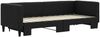 vidaXL Tagesbett Ausziehbar Schwarz 80x200 cm Stoff 3196575 Bild 3
