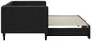 vidaXL Tagesbett Ausziehbar Schwarz 80x200 cm Stoff 3196575 Bild 4