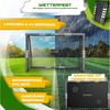 KESSER® Fußballtor für Garten robustes Outdoor Training Schusstraining UV-beständigem Netz, Stahlrahmen mit Polsterung, Erdhaken, Luftpumpe, Hüttchen, Montagezubehör für Kinder und Erwachsene Anthrazit, 180cm, Ohne Torwand Bild 2