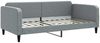 vidaXL Tagesbett Ausziehbar mit Matratze Hellgrau 100x200 cm Stoff 3196839 Bild 4