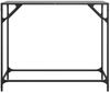 vidaXL Konsolentisch mit Glasplatte Schwarz 98x35x81 cm Stahl 846021 Bild 4