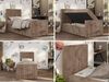 Boxspringbett 90x200 TILIO DUO inkl. Bettkasten & 7-Zonen Multipocket-Matratze, Modernes Jugendbett, Einzelbett - Braun Cord - H3 - Links Bild 2