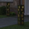 vidaXL Solar LED Weg Licht 2 pcs Olive Grün Kalt gewalzter Stahl 879747 Bild 3