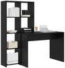 vidaXL Schreibtisch mit Regal Schwarz Eichen-Optik 138,5 x 55 x 143 cm 3337250 Bild 3