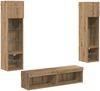 vidaXL TV-Wandmöbel Wandmontiert 6 pcs Artisan-Eiche Holzwerkstoff 3402933 Bild 2