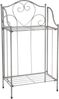 Ambiente Haus Pflanzentreppe Regal in grau aus Eisen (H) 65cm (1 St), schmiedeeisernes Standregal für Innen- und Außenbereich Bild 2