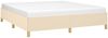 vidaXL Bettgestell ohne Matratze Creme 180x200 cm Stoff 347186 Bild 3