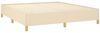 vidaXL Bettgestell ohne Matratze Creme 180x200 cm Stoff 347186 Bild 4