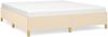 vidaXL Bettgestell ohne Matratze Creme 180x200 cm Stoff 347186 Bild 2
