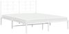 vidaXL Bettgestell mit Kopfteil Metall Weiß 150x200 cm 355612 Bild 4