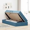 vidaXL Aufbewahrungsbett mit Matratze Dunkelblau 90 x 190 cm Samt 3399692 Bild 4