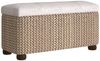 vidaXL Sitzbänke mit Stauraum und Kissen in Grau 2 Stk. 69 cm Rohrkolben 351812 Bild 3