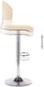 vidaXL Barhocker Cremeweiß Kunstleder 249648 Bild 5