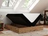 Polsterbett mit Bettkasten, Boxspringbett ohne Kopfteil WOOD ZERO, 7-Zonen Multipocket-Matratze und Topper, modernes Bett für Schlafzimmer - Schwarz Cordstoff - 160 x 200 cm - H3 Bild 3
