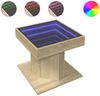 vidaXL LED-Couchtisch Sonoma Eiche 50x50x45 cm Holzwerkstoff 847562 Bild 2