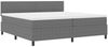 vidaXL LED Boxspringbett Hellgrau und Weiß 200 x 200 cm Cordstoff 3337615 Bild 2